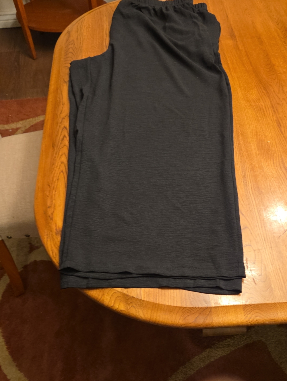 Women's Black Blouse And Pant Set Classic Lightweight 4x